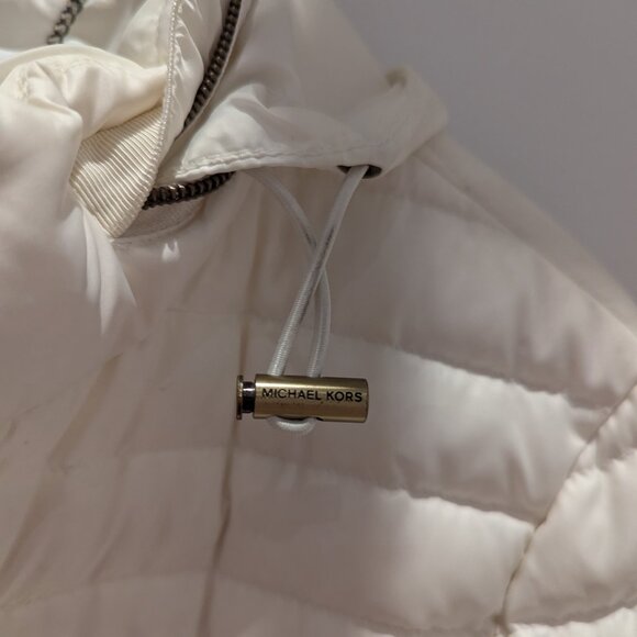 Michael Kors Off White Bomber Coat size S Women's - Picture 3 of 5